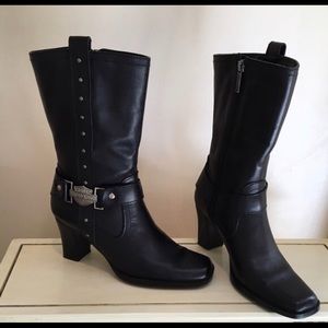 💯 Authentic Harley Davidson Biker boots 🧡🖤